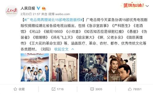 共抗疫情顯擔(dān)當(dāng)，湖北廣電獲贈(zèng)多部精品影視劇版權(quán)助力抗疫宣傳